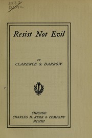 Cover of: Resist not evil