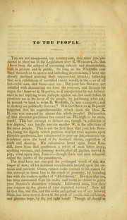 Cover of: A review of the Late canvass and R. Wickliffe's speech on the "Negro law"