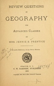 Cover of: Review questions in geography for advanced classes