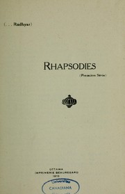 Cover of: Rhapsodies (première série)