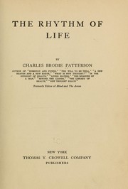 Cover of: The rhythm of life