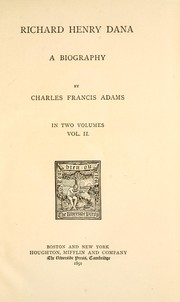 Cover of: Richard Henry Dana by Charles Francis Adams Jr.