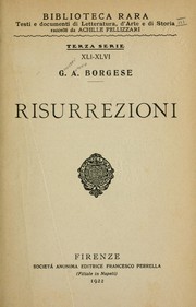 Cover of: Risurrezioni