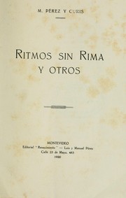 Cover of: Ritmos sin rima, y otros