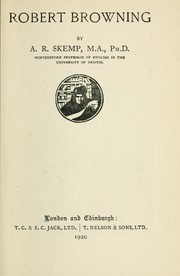 Cover of: Robert Browning