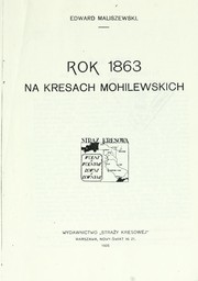 Cover of: Rok 1863 na kresach mohilewskich