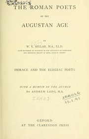 Cover of: The Roman poets of the Augustan age: Horace and the elegiac poets