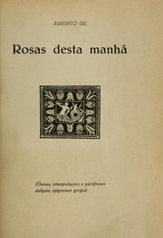 Cover of: Rosas desta manhã