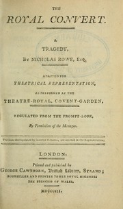 Cover of: The royal convert: a tragedy adapted for theatrical representation