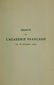 Cover of: Réponse de M. Maurice Barrès, directeur de l'Académie, au discours de réception de M. Jean Richepin by Maurice Barrès