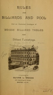 Rules for billiards and pool by Oliver L. Briggs & son