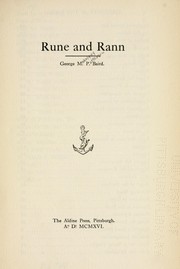 Cover of: Rune and rann by George M. P. Baird