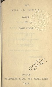 Cover of: The rural muse, poems by Clare, John