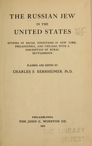 Cover of: The Russian Jew in the United States by Charles Seligman Bernheimer