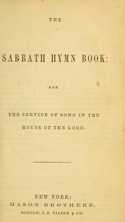 Cover of: The Sabbath hymn book by Edwards Amasa Park