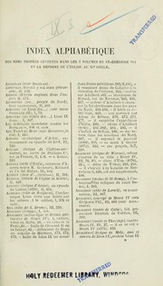 Cover of: Saint Grégoire VII et la réforme de l'église au XIe. siècle