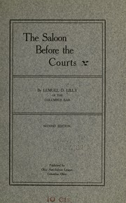 Cover of: The saloon before the courts