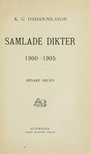 Cover of: Samlade dikter, 1900-1905