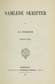 Cover of: Samlede skrifter af J.S. Welhaven