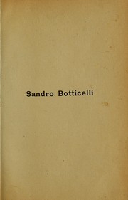Cover of: Sandro Botticelli