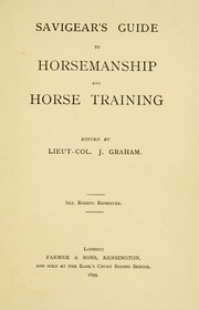 Cover of: Savigear's guide to horsemanship and horse traning