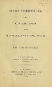 Cover of: School architecture