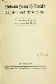 Cover of: Schriften und Briefwechsel