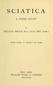 Cover of: Sciatica, a fresh study