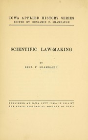 Cover of: Scientific law-making