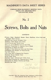 Screws, bolts and nuts