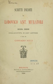 Cover of: Scritti inediti by Lodovico Antonio Muratori