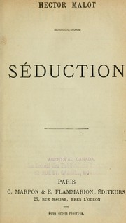 Cover of: Séduction