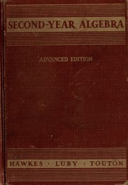 Cover of: Second-year algebra by Herbert E. Hawkes