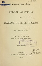 Cover of: Select orations by Cicero