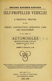 Cover of: Self-propelled vehicles by James E. Homans
