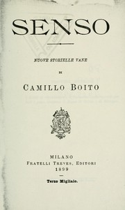 Cover of: Senso by Camillo Boito
