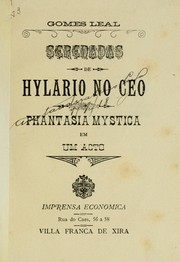 Cover of: Serenadas de Hylario no ceo: phantasia mystica em um acto