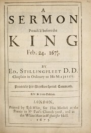Cover of: A sermon preach'd before the King Feb. 24. 1674/5