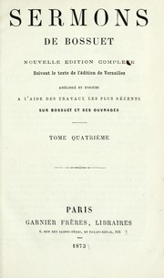 Cover of: Sermons de Bossuet by Jacques Bénigne Bossuet