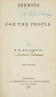 Sermons for the people by Stockton, T. H.