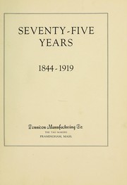 Cover of: Seventy-five years, 1844-1919