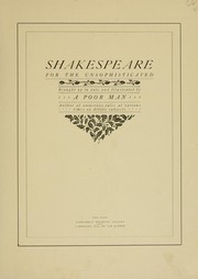 Shakespeare for the unsophisticated by Poor man