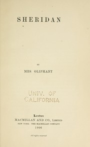 Cover of: Sheridan by Margaret Oliphant