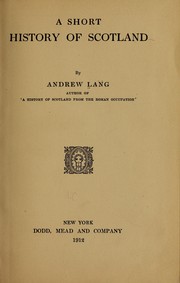 Cover of: A short history of Scotland