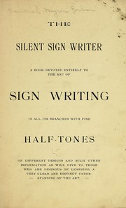 Cover of: The silent sign writer