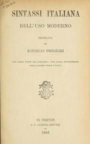 Cover of: Sintassi Italiana dell'uso moderno
