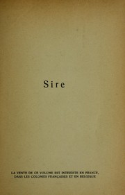Cover of: Sire by Henri Lavedan