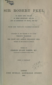Cover of: Sir Robert Peel by Peel, Robert Sir