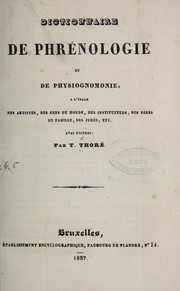 Cover of: Dictionnaire de phrénologie et de physiognomonie