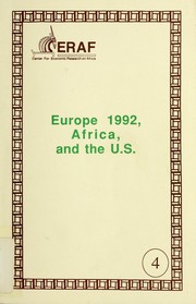 Cover of: Europe 1992, Africa, and the U.S. by 